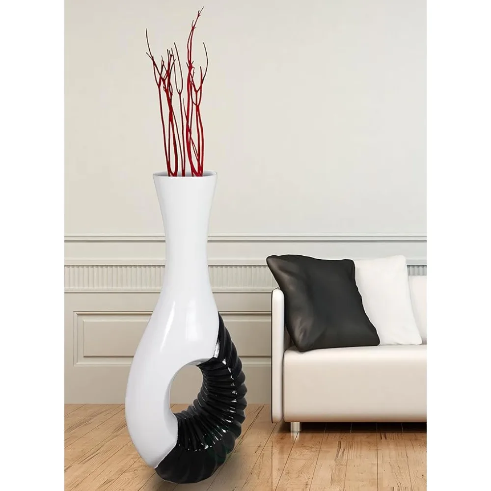 Tall Black Vase