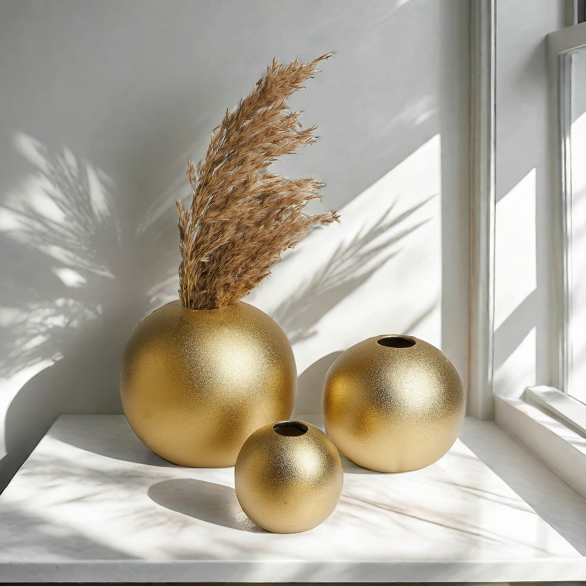 Gold Vases for Centerpieces