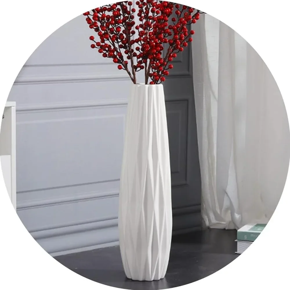 Tall White Vase